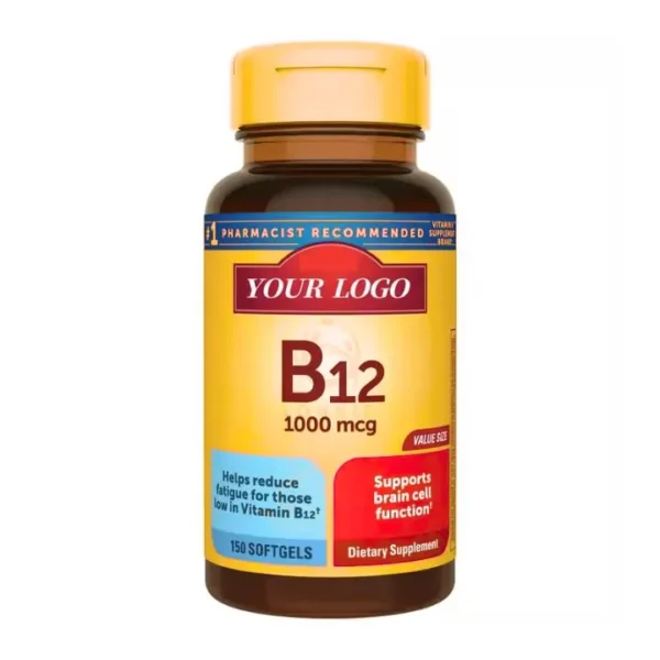 Vegan B12 Capsules – Natural Energy & Nervous System Support